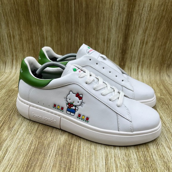 Kate Spade New York Shoes - Hello Kitty X Kate Spade New York Womens Size 9 Leather Sneakers Shoes Worn Once